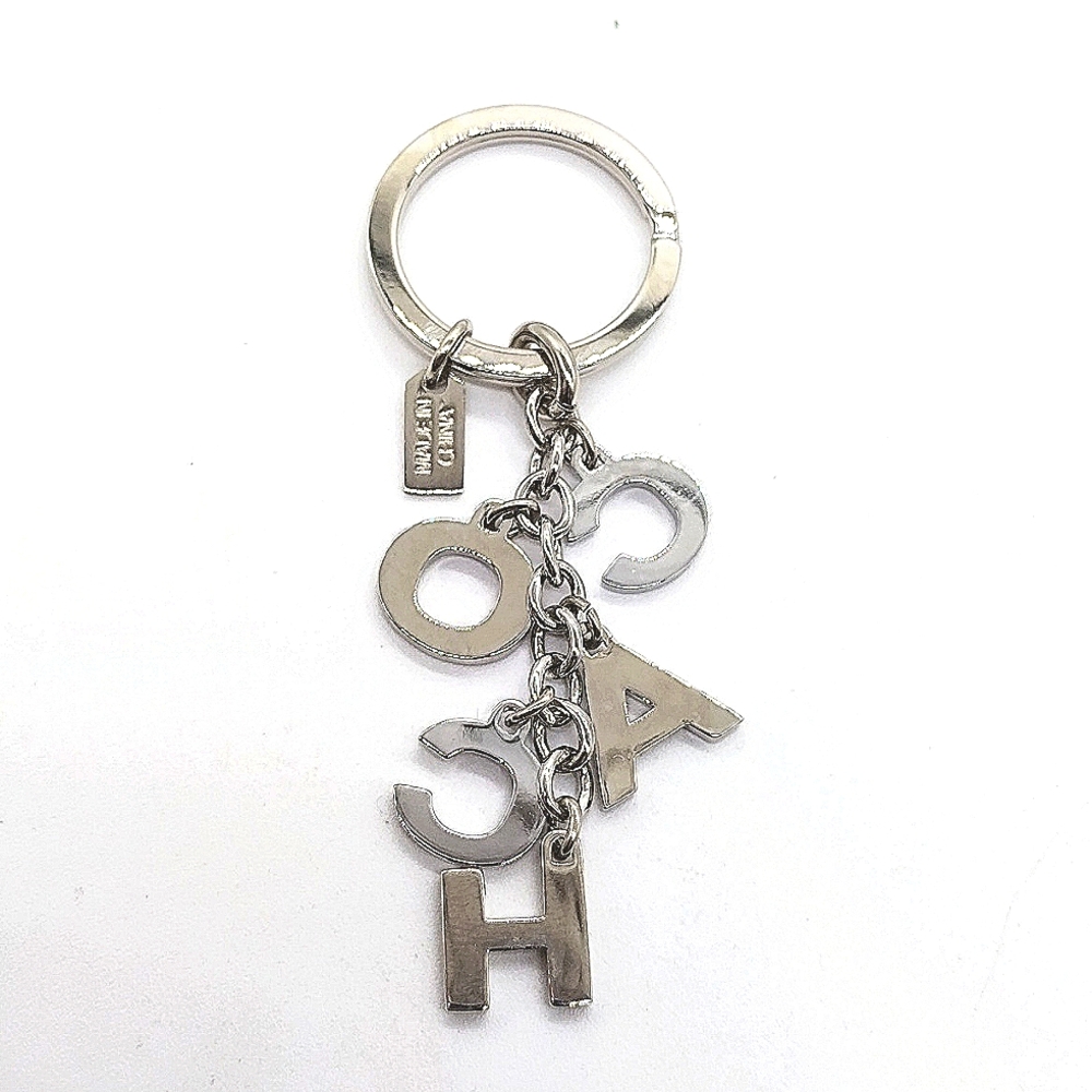 COACH Vintage Pave Swarovski Crystal Letters Keychain Fob Purse Charm - Picture 2 of 4